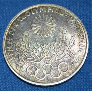 1972 - G Spiele Xx.  Olympiade MÜnchen,  10 Deutsche Mark Silver Coin I