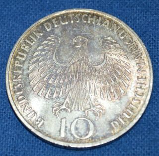 1972 - G SPIELE XX.  OLYMPIADE MÜNCHEN,  10 Deutsche Mark Silver Coin I 2