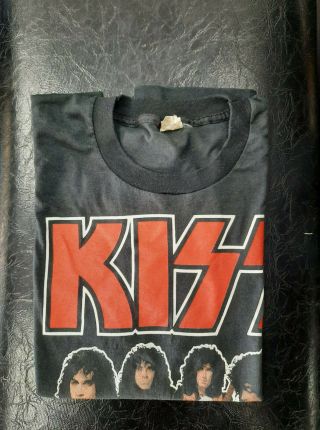 Kiss Crazy Nights 88 1988 Concert Tour T - Shirt 2 Sides Size M Vintage