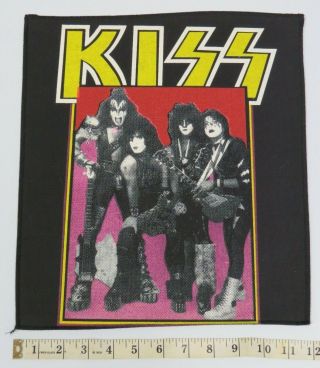 Kiss Backpatch Creatures Of The Night Full Band Pose - Uk Release 1980 
