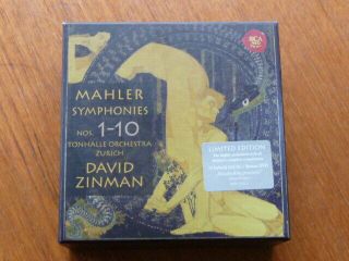 Mahler: " Symphonies 1 - 10 " 15 Cd Sacd Hybrid Box Set,  Dvd Rca 2011 David Zinman