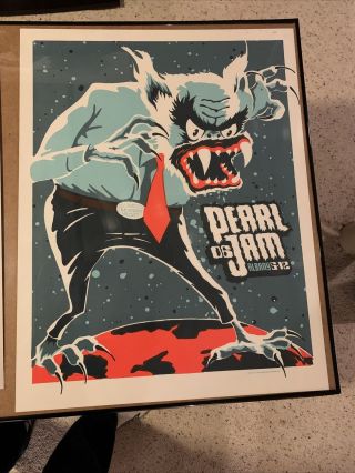 Pearl Jam Concert Poster Albany 5 - 12 - 06