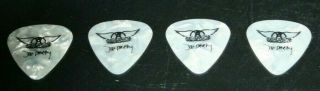 Joe Perry Aerosmith Set Of 4 Guitar Picks Pics Royal Flush Spades Dunlop Usa