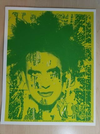 The Cure 2008 Robert Smith Love Cats Houston Concert Poster 6/9/08 46 / 75