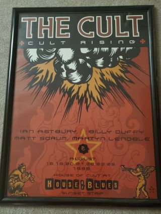 The Cult Tour Poster 18x24 House Of Blues Sunset Strip
