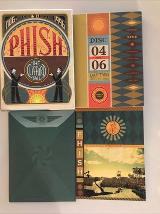 Phish The Clifford Ball 1996 7 Dvd Box Set With All Postcards,  Stamps,  & Booklet