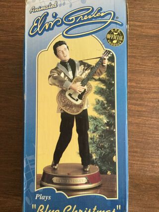 Animated Elvis Presley Limited Figure Toy Blue Christmas Gemmy Ind.