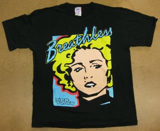 Madonna Breathless 1990 Promo T - Shirt Dick Tracy Disney Large Minty