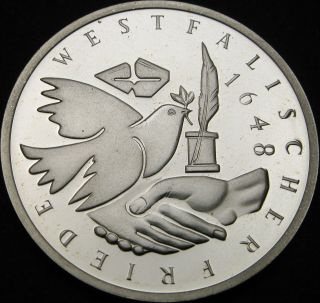 Germany 10 Mark 1998a Proof - Silver - Peace Of Westphalia - 2769 ¤