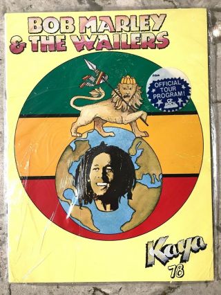 Bob Marley & The Wailers 1978 Kaya Tour Program Book Old
