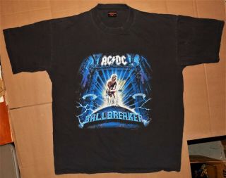Vintage Rock Concert Shirt Ac/dc - Ballbreaker World Tour 1996 Brockum Xxl Angus
