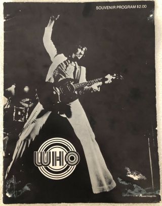 The Who 1971 Who’s Next Tour Program