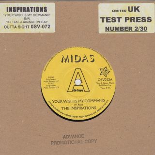 Inspirations Your Wish Is My Command Midas Demo Osv072 Soul Northern Motown