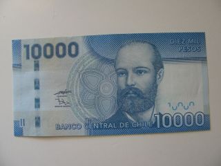 Chile Banknote P.  164 Variety 10,  000 Pesos 2011,  Unc