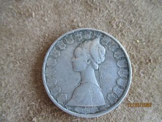1961 Italy Italia 500 Lire,  Silver Coin