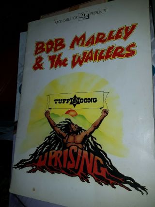 Bob Marley & The Wailers Tour Programme 1980 Uprising Tour (rare)