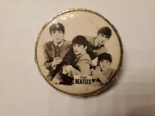 Vintage 1964 The Beatles Brooch Pin By Ms Ent Ltd
