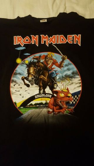 Iron Maiden Official Tour T Shirt Maiden England 2013 Download Festival Size Xl