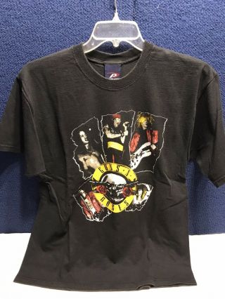 Vintage Guns N Roses Concert Tour T - Shirt Axl Slash Izzy Duff Size L