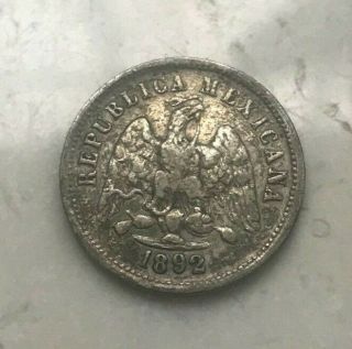 1892 Zs Z Mexico 10 Centavos - Zacatecas