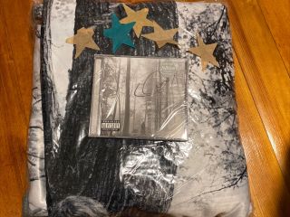 In Hand Taylor Swift Folklore Limited Edition Capital One Blanket,  Signed Cd