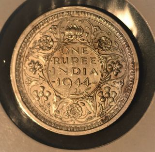 India British 1944 (b) Rupee Silver Coin