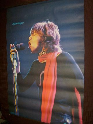 Vintage The Rolling Stones Mick Jagger 1971 Poster Prints Concert Rock 4206 Rare