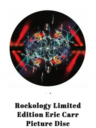 Kiss Eric Carr Rockology Picture Disc W/pick Limited To 1,  000 Copies