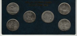 Greece 2000 6 X 500 Drachmai Unc Olympic Games 2004 Coin Set - Tkt