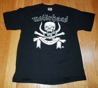 Motorhead Mega Rare 1992 March Or Die Official T - Shirt Large Unworn Lemmy
