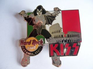Catania Italy Kiss Gene Simmons 2005 Hard Rock Cafe Pin Limited Edition 150 Rare