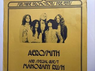 AEROSMITH 1974 Poster Concert w/ Mahogany Rush Morris Aud South Bend IN 3
