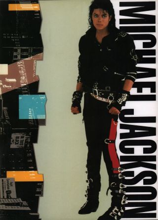 Michael Jackson 1988 Bad Tour Concert Program Book Booklet / Near 2