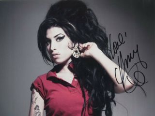 Amy Winehouse (deceased) Signed Photo