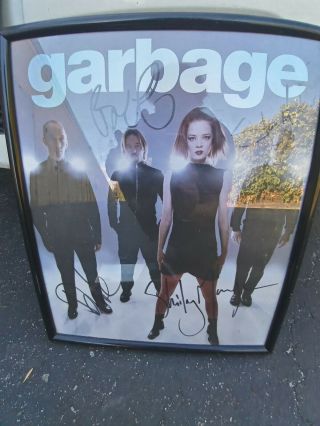 Garbage Signed Poster.  Shirley Manson.  Nirvana Producer Butch Vig.  Plus 2 More