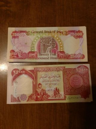 1 Million Iraqi Dinar,  (40),  25,  000 Uncirculated Notes.