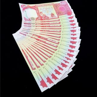 500,  000 Iraqi Dinar (20) 25,  000 Notes Uncirculated Authentic Iqd Hiqd779