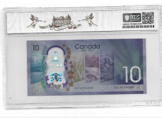 Canada/Bank of Canada 2017 10 Dollars 150th Anniversary PCGS 70 OPQ/PPQ 2