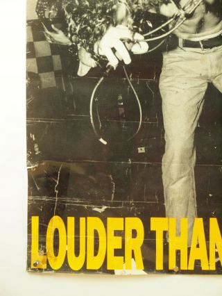Soundgarden Louder Than Love Poster 1989 A&m Records Promo 24x36 Inch