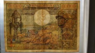 10.  000 FRANCS BOKASSA - EQUATORIAL AFRICAN STATES 1968 BANKNOTE VERY RARE TTB/VF 3