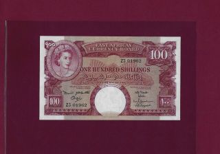 East Africa 100 Shillings 1961 - 1963 P - 44 Aunc