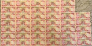 1 Million Iraqi Dinar Uncirculated Iqd 25k Notes,  Sec,  Authenticated,