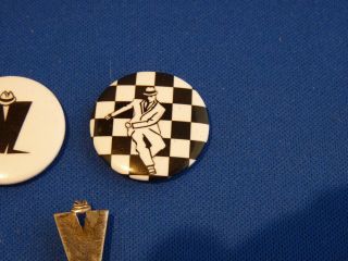MADNESS NUTTY BOY SKA BADGES,  ONE IS STERLING SILVER. 3