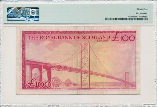 Royal Bank of Scotland Ltd.  Scotland 100 Pounds 1969 Prefix A/1 PMG 35 3