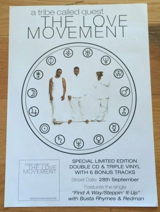 A Tribe Called Quest The Love Movement Album Promo Poster 16.  5 X 23