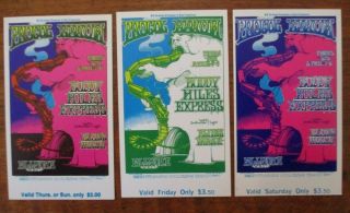 Complete Set Bg167 Fillmore Concert Tickets Procol Harum Buddy Miles 1969