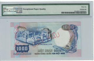 VIETNAM SOUTH - SPECIMEN 1000 DONG 1975 PICK 34As PMG - 66 EPQ (688) 2