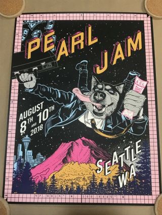 Pearl Jam Seattle Home Shows 2018 Poster: Faile Show Edition.  Db Cooper