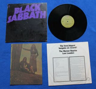 1971 Black Sabbath Master Of Reality Lp First Us Press W/ Poster & Error Bs - 2562