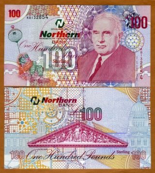 Ireland Northern Bank 100 Pounds,  2005,  P - 209,  Gem Unc Scarce